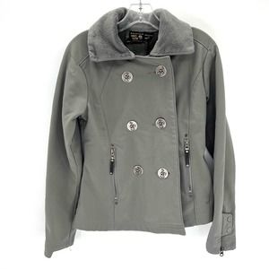 Mountain Hardwear women’s double breasted fleece lined jacket coat